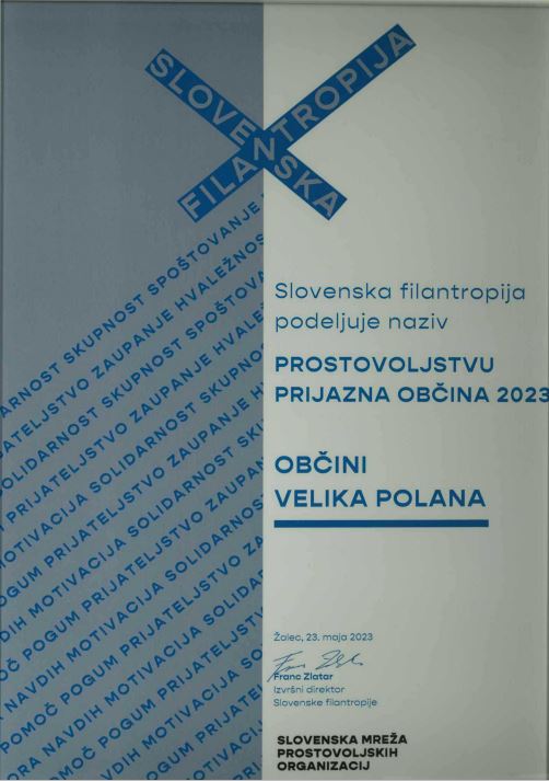 Prostovoljstvu prijazna občina